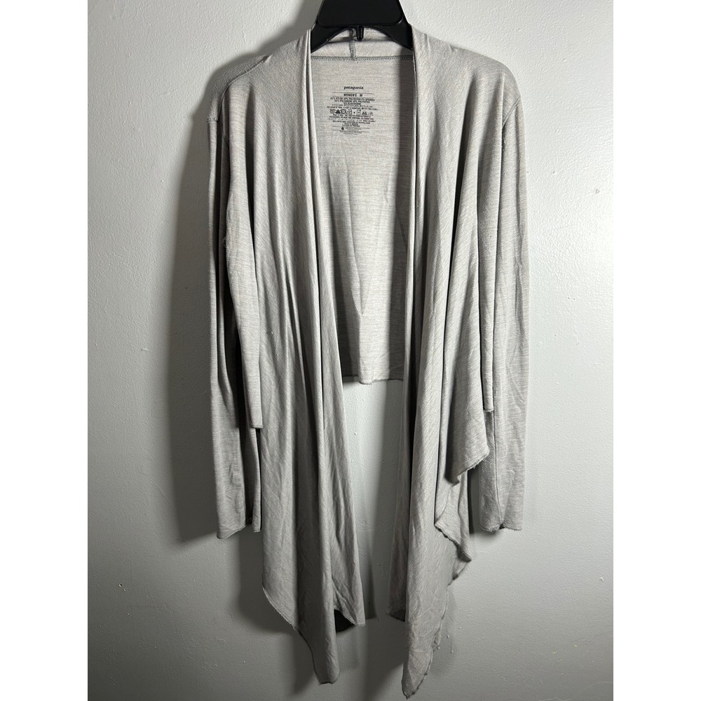 Patagonia Gray Open Waterfall Cardigan Medium Balletcore Soft Size M 54790‎